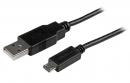 StarTech.com USBAUB15CMBK USB 2.0 - マイクロUSBケーブル/15cm/オス-オス/ショートケーブル/データ転送・同期用