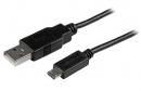 StarTech.com USBAUB2MBK USB 2.0 - マイクロUSBケーブル/2m/Type-A to Micro USB/オス-オス/データ転送・同期用