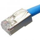 エイム電子 C6S-STP-LB-25 カテゴリ6 STPケーブル 単線 ストレート 水色 25m