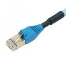 エイム電子 C6X-STP-LB-20 カテゴリ6 STPケーブル 単線 1000BASE-TXクロス 水色 20m