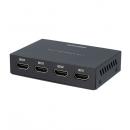 グリーンハウス GH-HSPK4C-BK HDMIスプリッタ 4K2K 4ポート メタルブラック