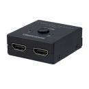 グリーンハウス GH-HSWM2C-BK HDMIセレクタ 4K対応 2ポート 双方向対応 ブラック
