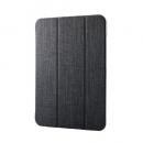 ELECOM TB-A25RWVCBK iPad 11インチ(A16)/10.9インチ(第10世代)/フラップケース/薄型軽量/ファブリック/背面クリア/2アングル/ブラック