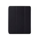 ELECOM TB-A25XSABK 13インチiPad Air(M2)/フラップケース/衝撃吸収/ApplePencil収納/スリープ対応/ブラック