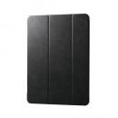 ELECOM TB-A25XWVBK 13インチiPad Air(M2)/フラップケース/薄型軽量/背面クリア/2アングル/スリープ対応/ブラック