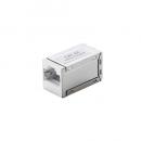 ELECOM LD-RJ45S6ASV RJ45中継コネクタ/Cat6A対応/STP/シルバー