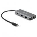 StarTech.com HB31C2A1CGB 3ポートUSB-Cハブ 有線LANポート 10Gbps 2x USB-A／1x USB-C 25cmホストケーブル