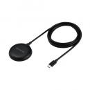 ELECOM W-MA10BK マグネットQi2規格対応ワイヤレス充電器/15W/卓上/ブラック