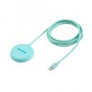ELECOM W-MA10GN マグネットQi2規格対応ワイヤレス充電器/15W/卓上/グリーン