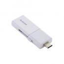 ELECOM MF-WSAU3064GWH USBメモリー/USB 5Gbps対応/スライド式/Type-C&Type-A両対応/64GB/ホワイト