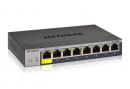 NETGEAR GS108T-300JPS/AS 【スイッチ＋オンコールセット商材】GS108T ギガビット8ポート PoE受電対応 スマートスイッチ Insight対応