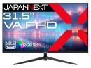 【法人様宛限定】JAPANNEXT JN-V315F2-C6 液晶ディスプレイ 31.5型/1920×1080/HDMI×1、DP×1、USB-C×1/ブラック/スピーカー無/2年保証