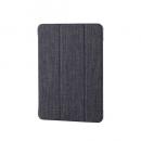 ELECOM TB-A25MWVCBK iPad Air 11インチ(M3/M2)/フラップケース/薄型軽量/ファブリック/背面クリア/2アングル/ブラック