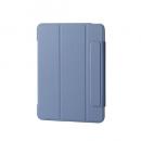ELECOM TB-A25MWVFCBG iPad Air 11インチ(M3/M2)/フラップケース/薄型軽量/背面クリア/フレームカラー/ブルーグレー