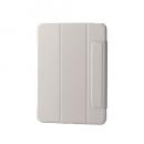 ELECOM TB-A25MWVFCGB iPad Air 11インチ(M3/M2)/フラップケース/薄型軽量/背面クリア/フレームカラー/グレージュ