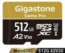 Gigastone GJMX-512GBA2V30 Game Proシリーズ microSDXCカード 256GB Class10 UHS-I U3 V30 A2 アダプタ付 最大読込100MB/s 最大書込80MB/s