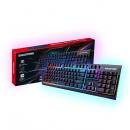 Gigastone GK-12JP-R ゲーミングキーボード メカニカル タクタイル 茶軸 人間工学 5000万回耐久スイッチ 全NKRO 全キーロールオーバー 1680万色RGB LED搭載 日本語配列有線 USB-A