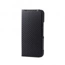 ELECOM PM-P252PLFUCB Google Pixel 10/Google Pixel 10 Pro/ソフトレザーケース/薄型/磁石付/カーボンブラック