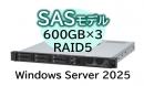NEC NP8100-3028YP5Y Express5800/D/R110m-1(RAIDコントローラ搭載) Xeon 6325P 4C/16GB/SAS 600GB*3 RAID5/W2025/ラック 3年保証