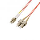 ELECOM OC-LCSC2M2/1 光ファイバー/LC-SC/2芯/OM2/1m