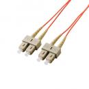 ELECOM OC-SCSC2M2/1 光ファイバー/SC-SC/2芯/OM2/1m