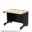 サンワサプライ ED-SK10065BKLM72 eデスク（薄い木目＋ブラック）W1000×D650×H720【受注生産品】