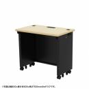 サンワサプライ ED-SK8050BKLM72 eデスク（薄い木目＋ブラック）W800×D500×H720【受注生産品】