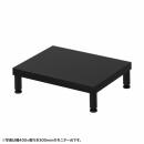 サンワサプライ EMR-LCM4530BK eモニタ台（丸脚・黒天板）W450×D300【受注生産品】