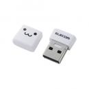 ELECOM MF-SU2C32GWHF USBメモリ/USB2.0/小型/キャップ付/32GB/ホワイトフェイス