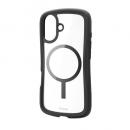 ELECOM PM-A25AGRPFMBK iPhone 17/Grippy/フレームカラー/MAGKEEP/ブラック