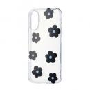 ELECOM PM-A25AIMLFLBK iPhone 17/ソフトケース/IMLフラワー/ブラック