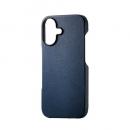 ELECOM PM-A25APLONV iPhone 17/スリムオープンケース/ネイビー