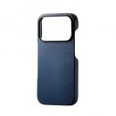 ELECOM PM-A25CPLONV iPhone 17 Pro/スリムオープンケース/ネイビー