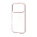 ELECOM PM-A25CTSLFCPN iPhone 17 Pro/TOUGH SLIM LITE/フレームカラー/メタルステッカー付/ピンク