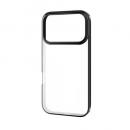 ELECOM PM-A25CUCTMBK iPhone 17 Pro/ソフトケース/サイドメッキ/メタルステッカー付/ブラック