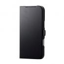 ELECOM PM-A25DPLFY3BK iPhone 17 Pro Max/手帳型ケース/磁石付/耐衝撃/ブラック