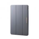 ELECOM TB-A25MWVJM3GY iPad Air 11インチ(M3/M2)/フラップケース/CHIC STYLE/背面クリア/チャコールグレー