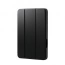 ELECOM TB-A25SSABK 8.3インチiPad mini(A17 Pro)/フラップケース/衝撃吸収/Apple Pencil収納/スリープ対応/ブラック