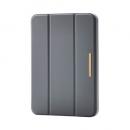 ELECOM TB-A25SWVJM3GY 8.3インチiPad mini(A17 Pro)/フラップケース/CHIC STYLE/背面クリア/チャコールグレー