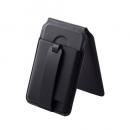 ELECOM AMS-MAGCSBBK スマホスタンド/MAGKEEP/バンド付き/動画視聴/カードポケット付き/2枚収納/ブラック