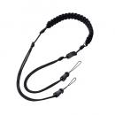 ELECOM IC-STSDKNBK チェキアクセサリ/ショルダーストラップ/汎用/編み系/ブラック