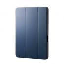 ELECOM TB-A25PLSANV 13インチiPad Pro(M4)/フラップケース/衝撃吸収/Apple Pencil収納/スリープ対応/ネイビー
