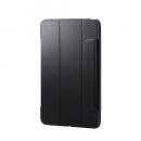 ELECOM TB-A25PMWVFCBK 11インチiPad Pro(M4)/フラップケース/薄型軽量/背面クリア/フレームカラー/ブラック