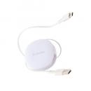 ELECOM MPA-ACRL09WH USB-A to USB Type-Cケーブル/巻き取り/最大15W/0.9m/ホワイト