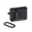 ELECOM AVA-AP07ZEROLB2 AirPods Pro 3対応ZEROSHOCK Lockケース/カラビナ付/マットブラック