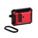 ELECOM AVA-AP07ZEROLRD AirPods Pro 3対応ZEROSHOCK Lockケース/カラビナ付/レッド