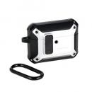 ELECOM AVA-AP07ZEROLSV AirPods Pro 3対応ZEROSHOCK Lockケース/カラビナ付/シルバー