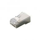 ELECOM LD-SRJ45T10V2 RJ45中継コネクタ/Cat5e対応/単線・ヨリ線両対応/STP/10個入/ハーフクリア