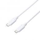 ELECOM MPA-CC5PTSS10WH USB-A to USB Type-Cケーブル/シリコン/ブレーカー内蔵/最大100W/1.0m/ホワイト