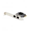 StarTech.com ST1000SPEXD4T LANカード/PCI Express x1/2ポート/RTL8111Hチップ/1Gbps/標準プロファイル対応 NIC